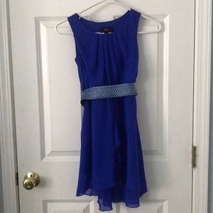 Blue Dress With Belt